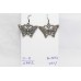 Butterfly Silver 925 Earrings Womens Sterling Traditional Oxidized Handmade A796
